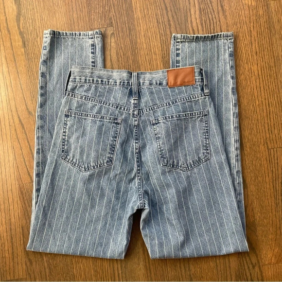 Madewell The Tall Perfect Vintage Jean: Pinstripe Edition Size 25T Style L4625 - Picture 7 of 8